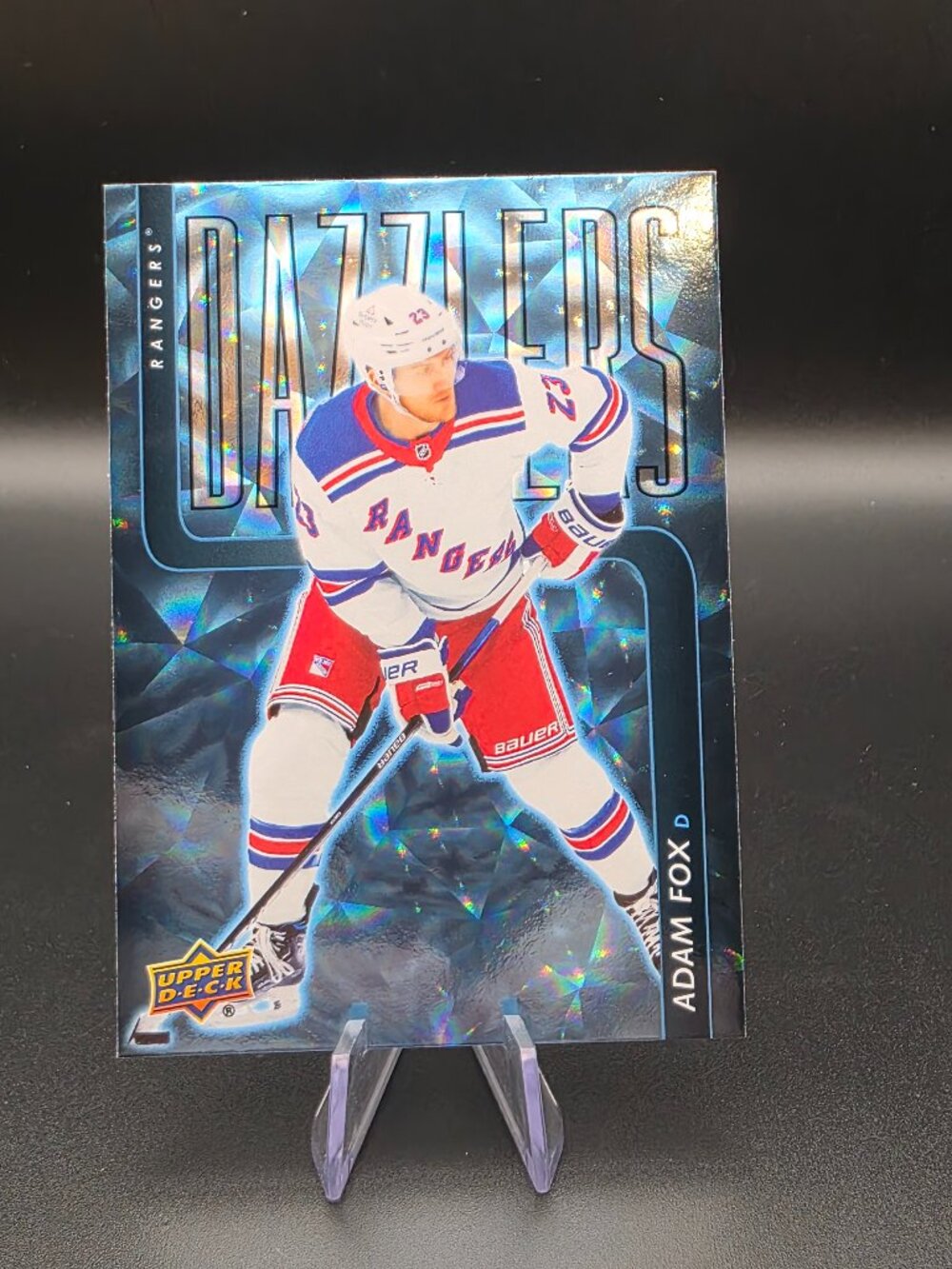 2025-26 Upper Deck Series 1 Dazzlers Blue Adam Fox